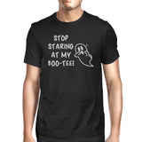 Stop Staring At My Boo-Tee Ghost Mens Black Shirt