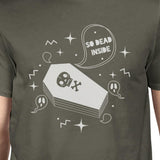 So Dead Inside Coffin Mens Dark Grey Shirt