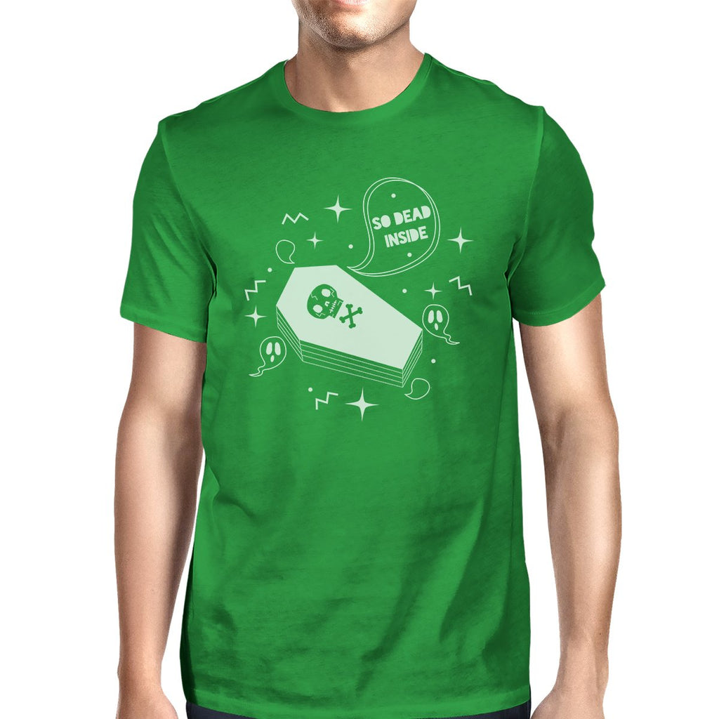 So Dead Inside Coffin Mens Green Shirt