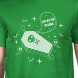 So Dead Inside Coffin Mens Green Shirt