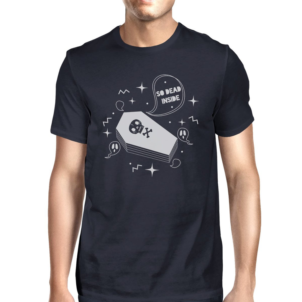 So Dead Inside Coffin Mens Navy Shirt