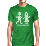 Must Have Coffee Zombies Mens Green Shirt