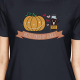Pumpkin Spice Relationship Goals Womens Navy Shirt