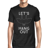Let's Hang Out Bat Mens Black Shirt