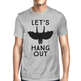 Let's Hang Out Bat Mens Grey Shirt