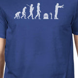 Zombie Evolution Mens Royal Blue Shirt