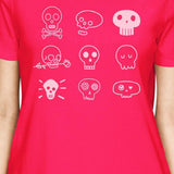 Skulls Womens Hot Pink Shirt