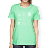 Skulls Womens Mint Shirt