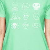 Skulls Womens Mint Shirt