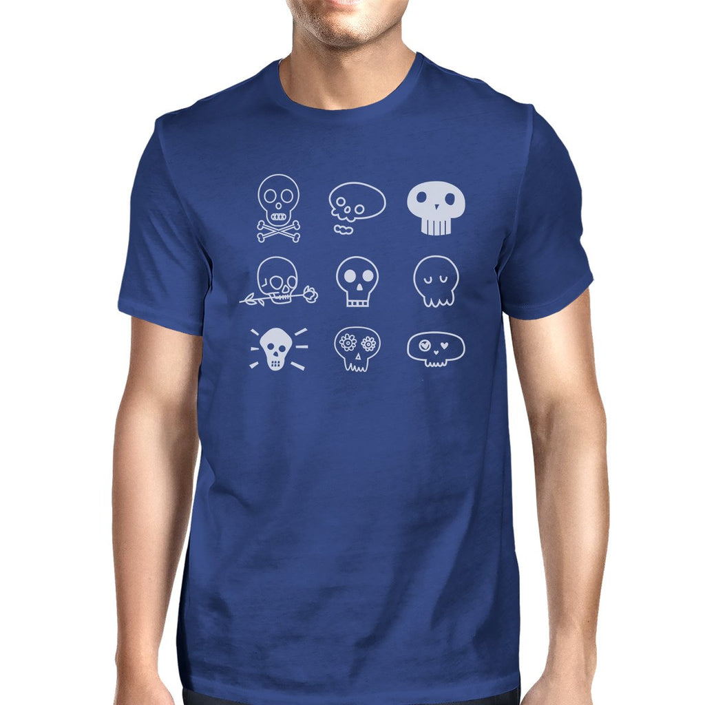 Skulls Mens Royal Blue Shirt