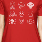 Skulls Womens Red Shirt