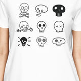 Skulls Womens White Shirt