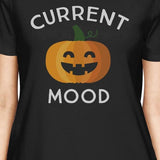Pumpkin Current Mood Womens Black Shirt