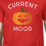 Pumpkin Current Mood Mens Red Shirt
