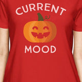 Pumpkin Current Mood Womens Red Shirt