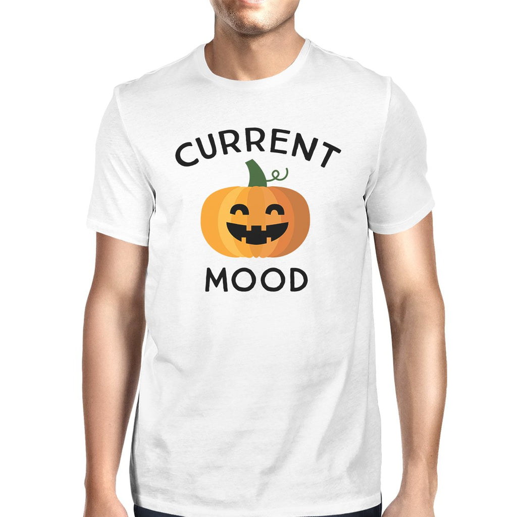 Pumpkin Current Mood Mens White Shirt