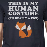 This Is My Human Costume Fox Mens Navy Shirt