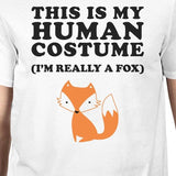 This Is My Human Costume Fox Mens White Shirt