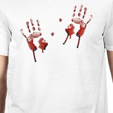 Bloody Handprints Mens White Shirt