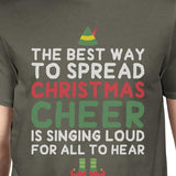 The Best Way To Spread Christmas Cheer Is Singing Loud For All To Hear Mens Dark Grey Shirt