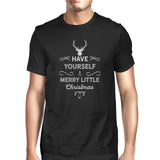 Have Yourself A Merry Little Christmas Mens Black Shirt