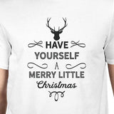 Have Yourself A Merry Little Christmas Mens White Shirt