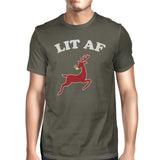 Lit Af Mens Dark Grey Shirt
