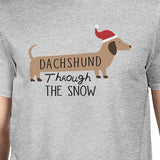 Dachshund Through The Snow Mens Grey Shirt