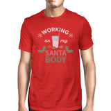 Working On My Santa Body Mens Red Shirt