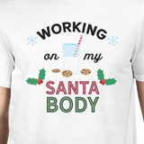 Working On My Santa Body Mens White Shirt