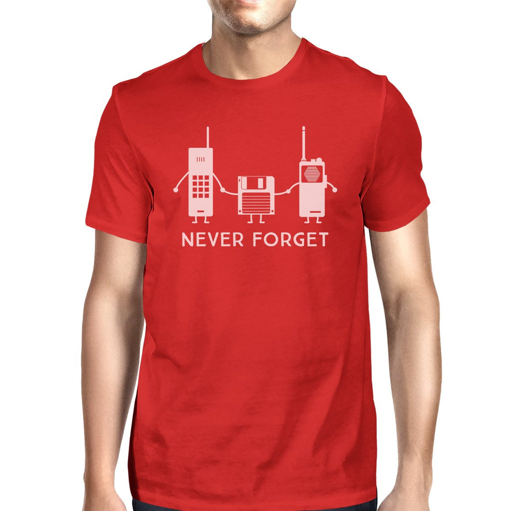 Never Forget Mens Red Shirt