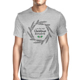 I Am The Best Christmas Decoration Wreath Mens Grey Shirt