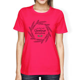 I Am The Best Christmas Decoration Wreath Womens Hot Pink Shirt