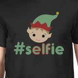 Hashtag Selfie Elf Mens Black Shirt