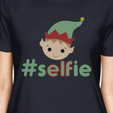 Hashtag Selfie Elf Womens Navy Shirt