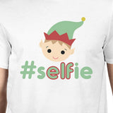 Hashtag Selfie Elf Mens White Shirt