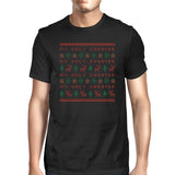 My Ugly Sweater Pattern Mens Black Shirt
