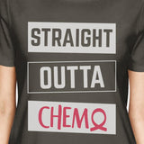 Straight Outta Chemo Breast Cancer Womens Dark Grey Shirt