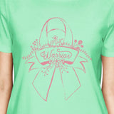 Warrior Breast Cancer Awareness Womens Mint Shirt