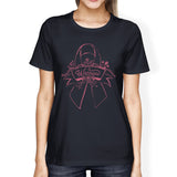 Warrior Breast Cancer Awareness Womens Navy Shirt