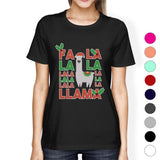 Falala Llama Womens Cute Christmas Unique Design T-Shirt Funny Gift