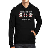 Holiday Workout And Repeat Christmas Hoodie Winter Hooded Fleece