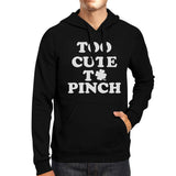 Too Cute To Pinch Black Unisex Hoodie Cute Graphic Top Gift For Her