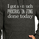 Procrastinating Done Today Dark Grey Hoodie