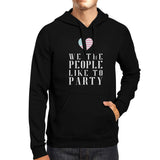 We The People Humorous Independence Day Hoodie Unisex Black