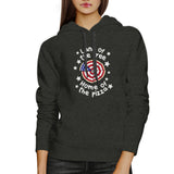 Home Of The Pizza Unisex Dark Grey Funny Graphic 4th Of July Hoodie