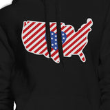 Heart USA Map American Flag Unique 4 Of July Cute Design Hoodie