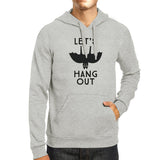 Let's Hang Out Bat Grey Hoodie