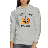 Pumpkin Current Mood Grey Hoodie
