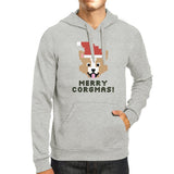 Merry Corgmas Corgi Grey Hoodie